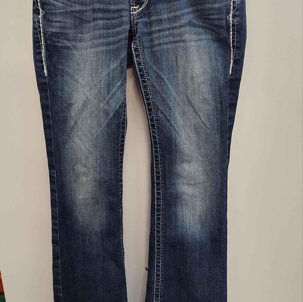 Ariat Womens R. E. A. L. Mid rise boot cut jeans